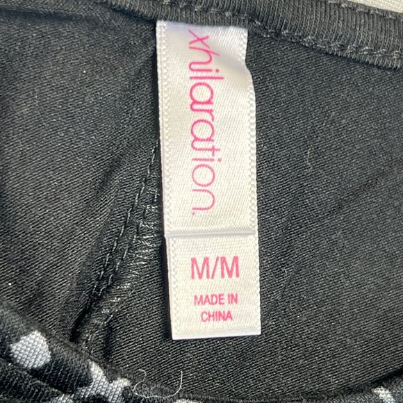 Xhilaration M Goth Grunge Black Maxi Dress Tribal Print Insert 3/4 Sleeves Maxi - Picture 3 of 10